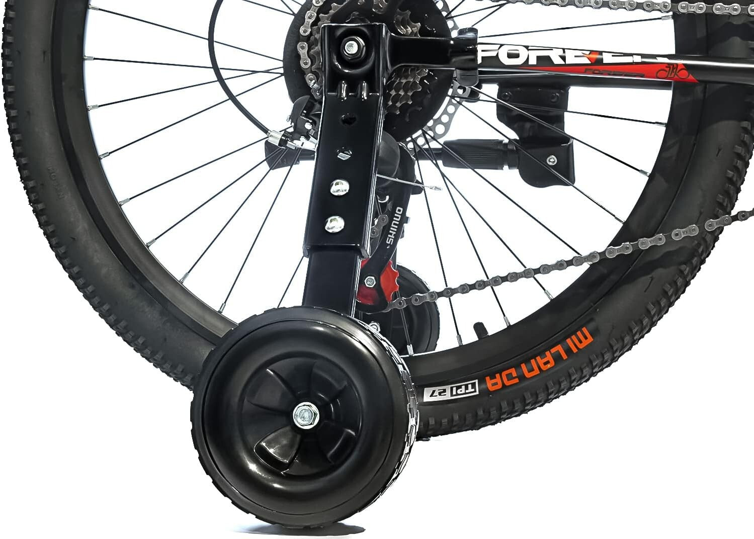 Adjustable Bicycle Training Wheels for 16-24 Inch Bikes - Heavy Duty Stabilizers