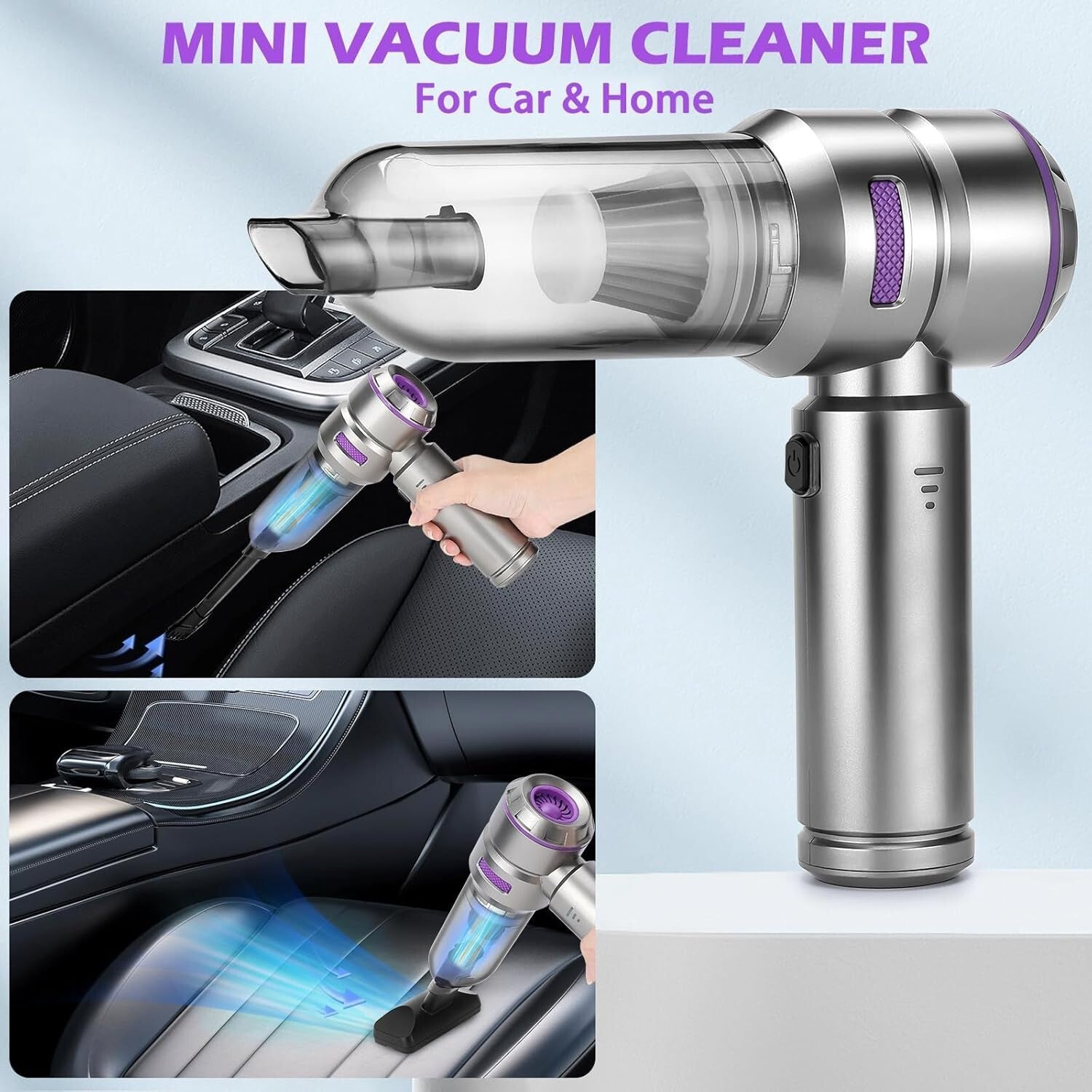 Lightweight Cordless Vacuum Cleaner - 4-in-1 with Blowing & Inflating Functions