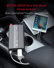 Load image into Gallery viewer, 500W DC to AC Car Inverter with Thermal Protection - Safe Charging Solution