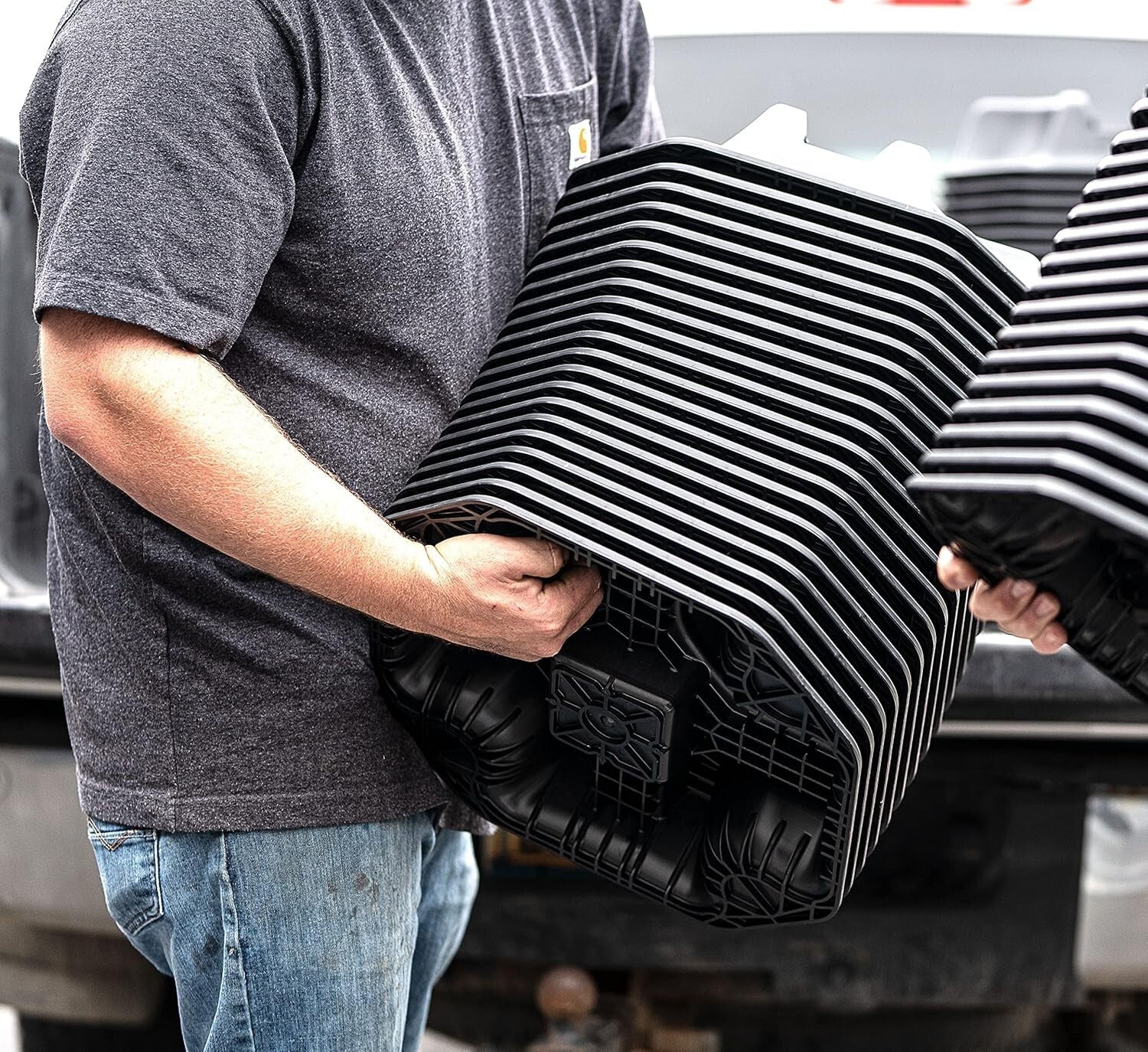 8-Pack Heavy Duty Deck Block Foundation Support Base - UV-Protected & Versatile