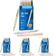 Load image into Gallery viewer, Retractable Gel Pens Set - 8 Fine Point Black Ink Pens for Drawing &amp; Journaling