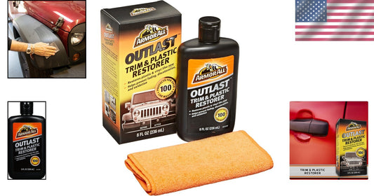 8 Oz Outlast Trim & Plastic Restorer - Protects Against Fading and Damage
