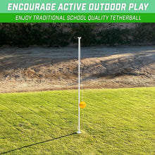 Load image into Gallery viewer, Full-Size Tetherball Game Set with Pole, Rope &amp; Pump for Epic Backyard Fun