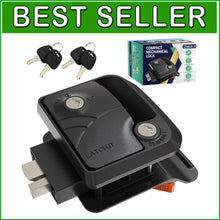 Load image into Gallery viewer, Compact 100% Metal RV Door Lock with 2 Keys - Ultimate Trailer Security Solution