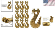 Load image into Gallery viewer, Industrial Grade Clevis Grab Hooks for 5/16 Chains - 10 Pack, 4,700 lb Capacity