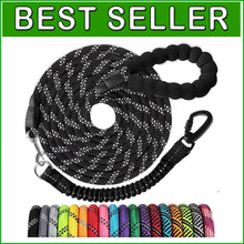 Load image into Gallery viewer, Reflective Long Dog Leash 100 FT - Bungee Safety &amp; Comfort Padded Handle