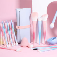 Load image into Gallery viewer, Colorful Fantasy Series Ⅲ Makeup Brush Kit with Travel Bag &amp; Sponge - 16 Brushes