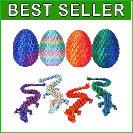 Articulated Dragon Egg Fidget Set – Non-Toxic, Eco-Friendly Fun for All Ages