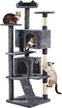 Load image into Gallery viewer, Premium 70in Cat Tower with Cat Condos, Scratch Posts &amp; Indoor Activity Center
