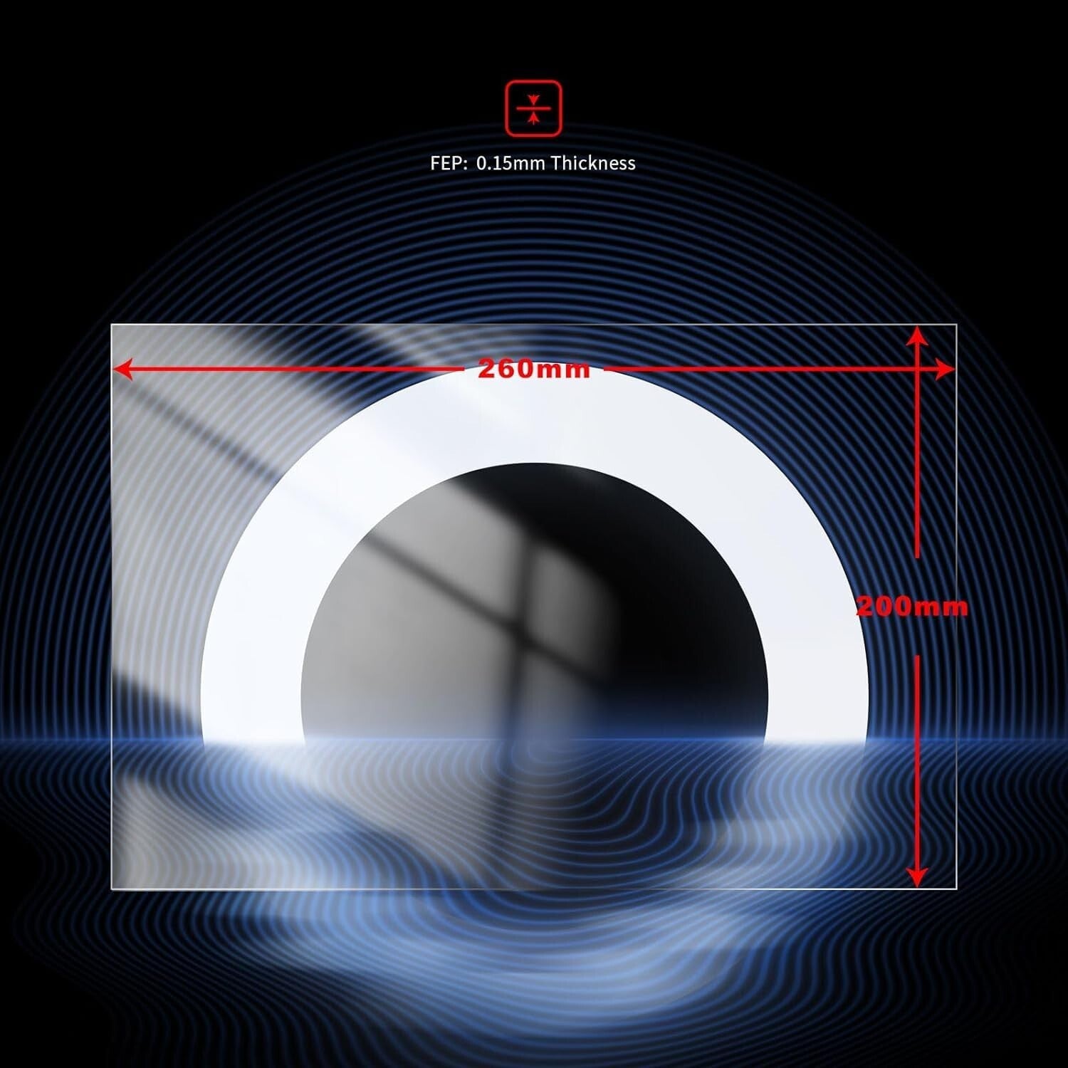 Durable 6PCS FEP Film for ELEGOO Jupiter and Anycubic Photon M3 Max - 380x260mm