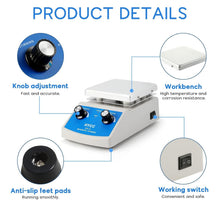 Load image into Gallery viewer, Multi-Functional Magnetic Stirrer Hot Plate with 716°F Heat and 2000mL Capacity