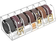 Load image into Gallery viewer, Clear Acrylic Belt Storage Holder with Display Stand - Organize with Elegance