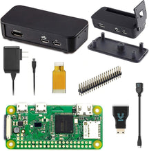 Load image into Gallery viewer, Comprehensive Raspberry Pi Zero W Kit - Black Multi-Function Case &amp; Adapters