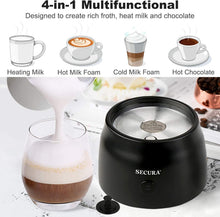 Load image into Gallery viewer, Stainless Steel Electric Milk Frother &amp; Hot Chocolate Maker - 17oz Capacity