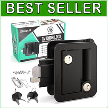 Load image into Gallery viewer, Premium Black RV Door Lock Replacement with Keyed Latch - Easy Install Solution