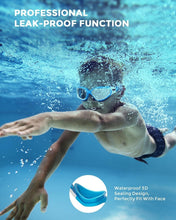 Load image into Gallery viewer, Comfortable Kids Swim Goggles - Leak-Proof &amp; Wide View, 2 Pack for 6-14 Years