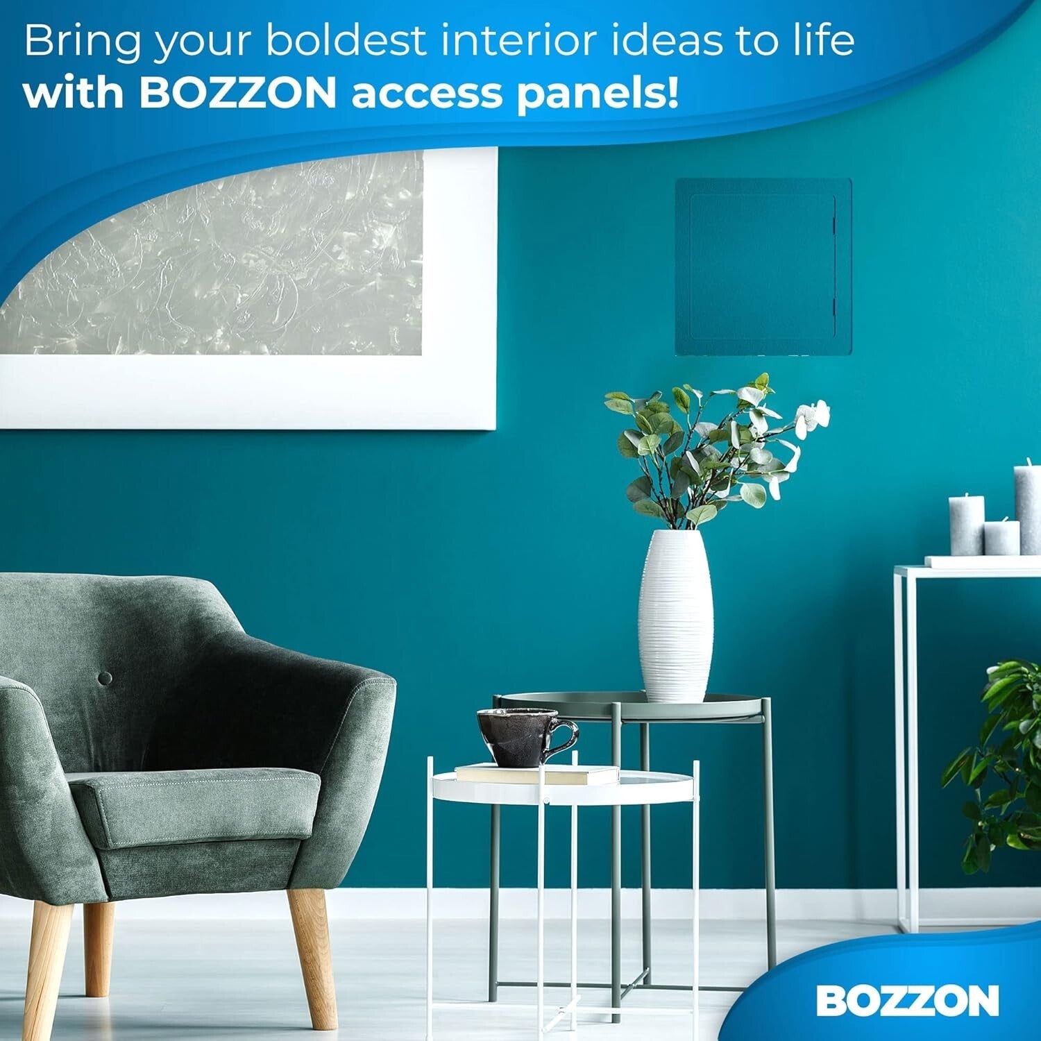 Heavy-Duty White Access Door – 24x24 Inch Durable Cover for Wall Concealment