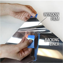 Load image into Gallery viewer, Reflective Silver Window Tint - 36in x 7ft, Ideal for Heat Rejection and Light