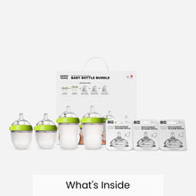 Load image into Gallery viewer, Eco-Friendly Silicone Baby Bottle Set - 7 Pieces, Colic Prevention &amp; Easy Clean