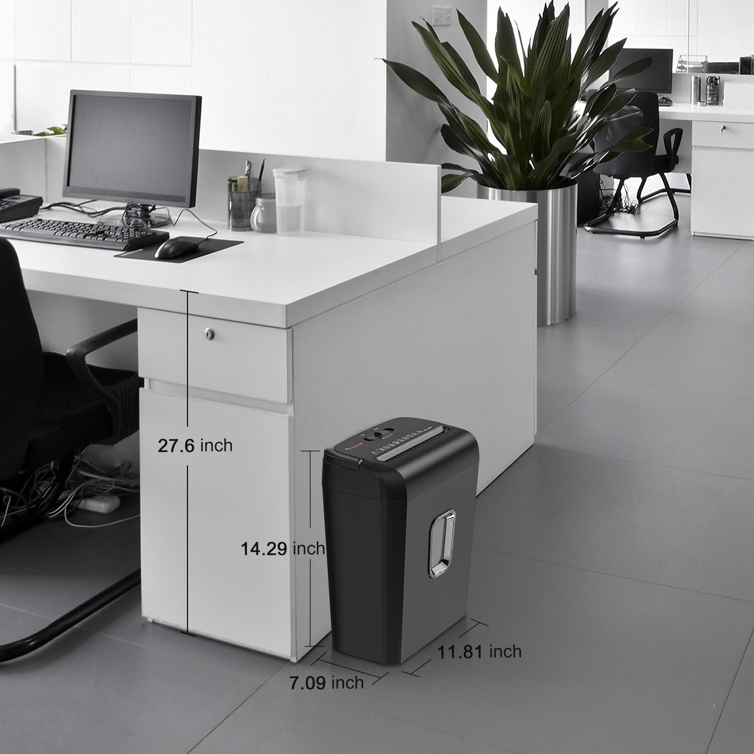 Portable Micro-Cut High-Security Paper Shredder - Easy to Use with Auto Features