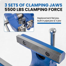 Load image into Gallery viewer, Compact 5-Inch Bench Vise with Sturdy Anvil – Perfect for Industrial and DIY Use