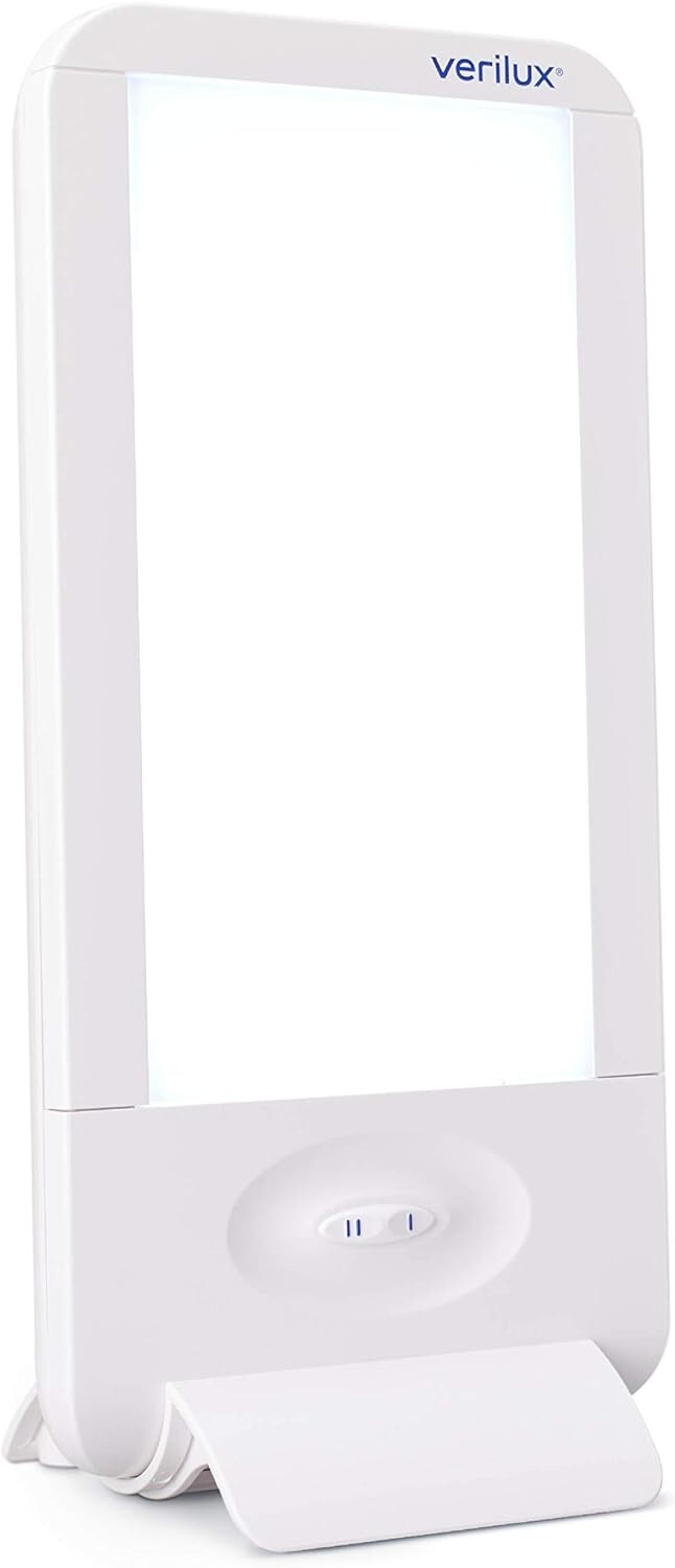 Compact 10,000 Lux HappyLight with Interchangeable Lenses - Safe Light Therapy