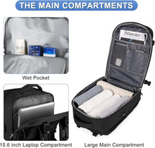 Load image into Gallery viewer, Comfortable Large Travel Backpack with Shoe Compartment - Ideal for Adventures