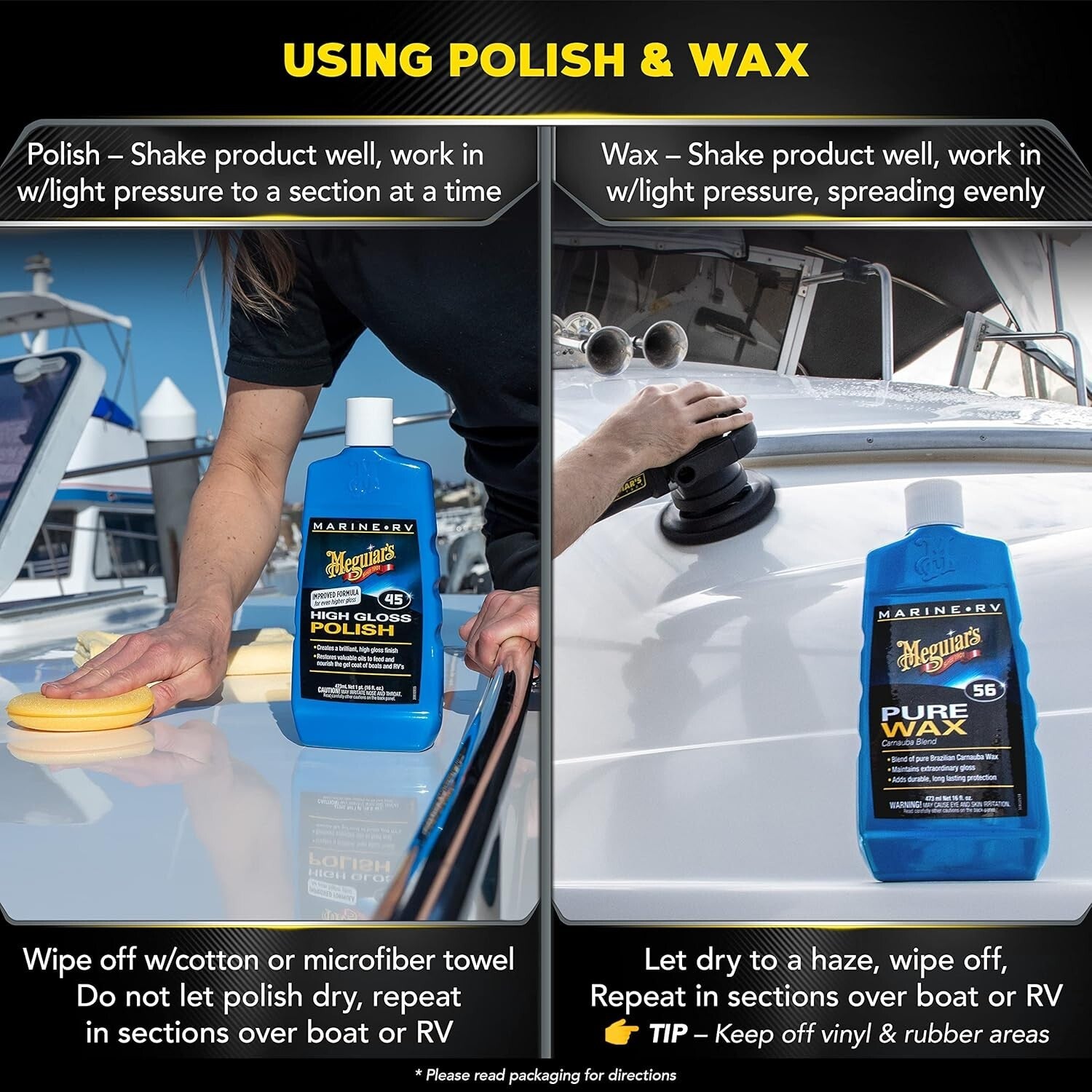Marine/RV Fiberglass Restoration Kit for Ultimate Oxidation Removal & Shine