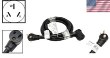 Load image into Gallery viewer, 10FT Heavy-Duty Adapter Cord: NEMA 10-50P to 6-50R - 50A 250V Power Connector