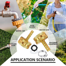 Load image into Gallery viewer, Precision Engineered Brass Hose Repair Kit for Long-Lasting Garden Connections