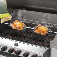 Load image into Gallery viewer, Stainless Steel Universal Grill Rotisserie with Electric Motor - Hassle-Free Use