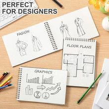 Load image into Gallery viewer, 18-Pack A5 Top Wirebound Graph Paper Notebooks - Perfect for Sketching &amp; Design