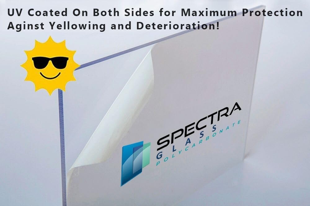 Clear Lexann Polycarbonate Sheet - 1/2" Thick & 24"x48" for Ultimate Strength