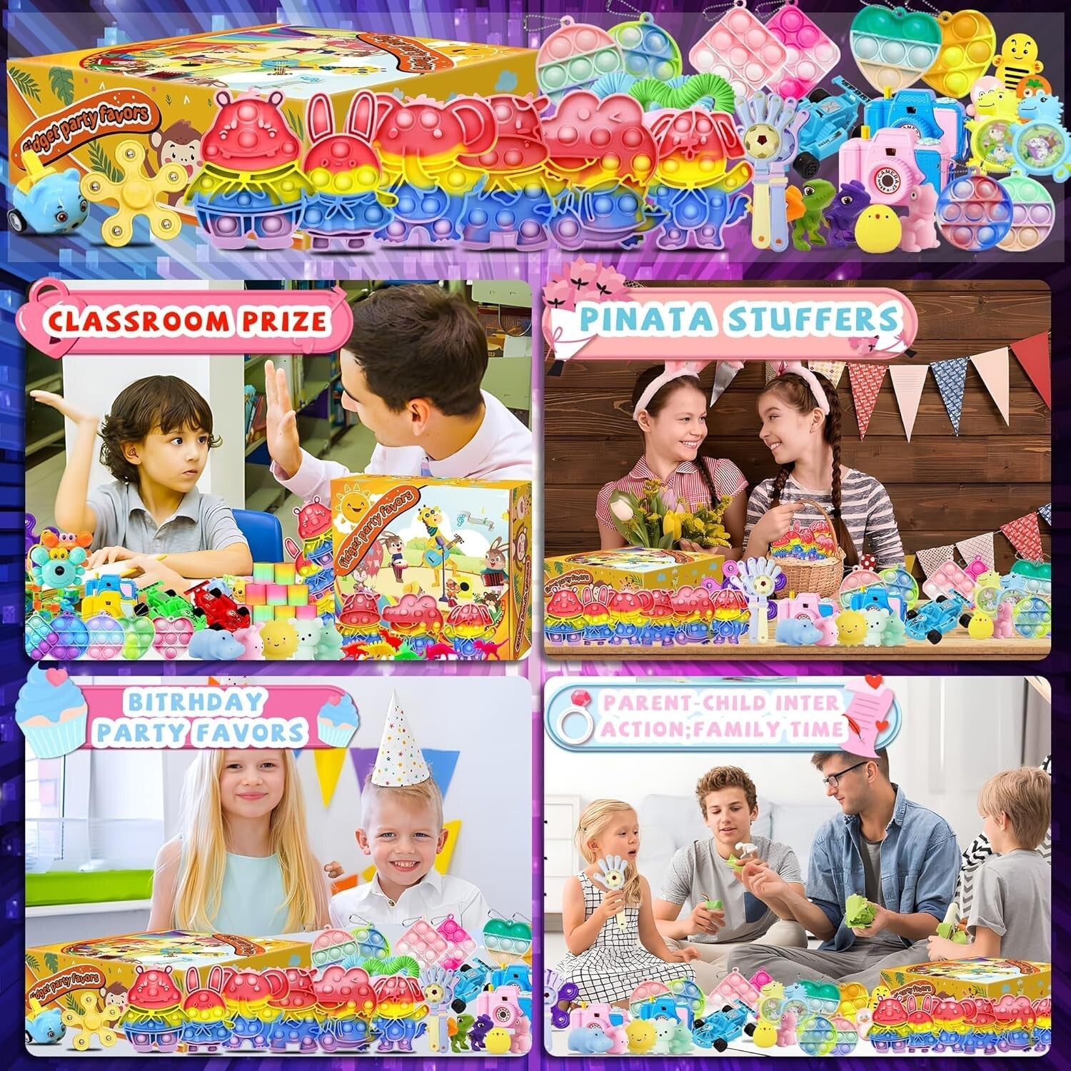 1000+ PCS Fidget Toys Party Favor Set - Creative & Engaging Goodie Bag Stuffers