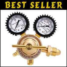 Load image into Gallery viewer, High-Performance Nitrogen Regulator 0-600 PSI with Gauge - Brass Inlet/Outlet