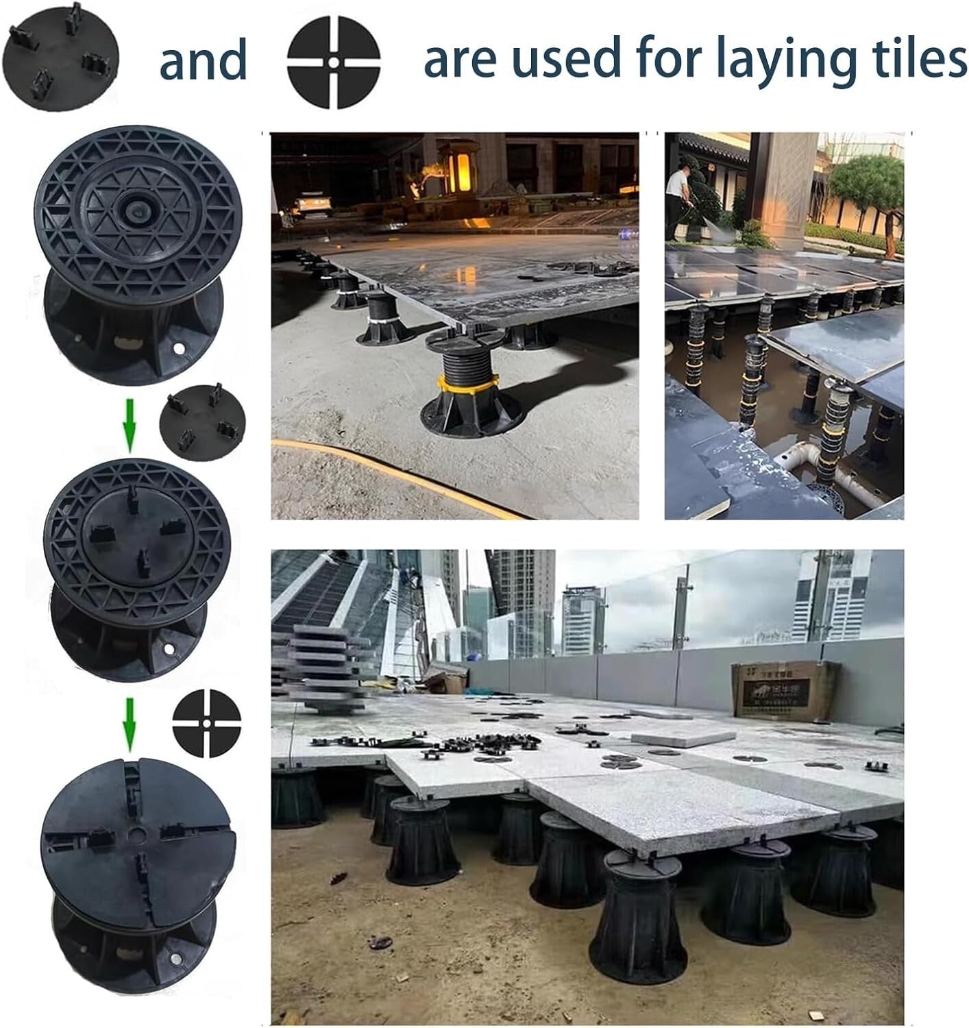 Sturdy Plastic Bed Frame Support Legs - Telescopic Design & Noise-Reducing