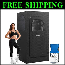 Load image into Gallery viewer, Home Steam Sauna with 4L Generator - Fast Heating &amp; Ultra Thick Cotton Design