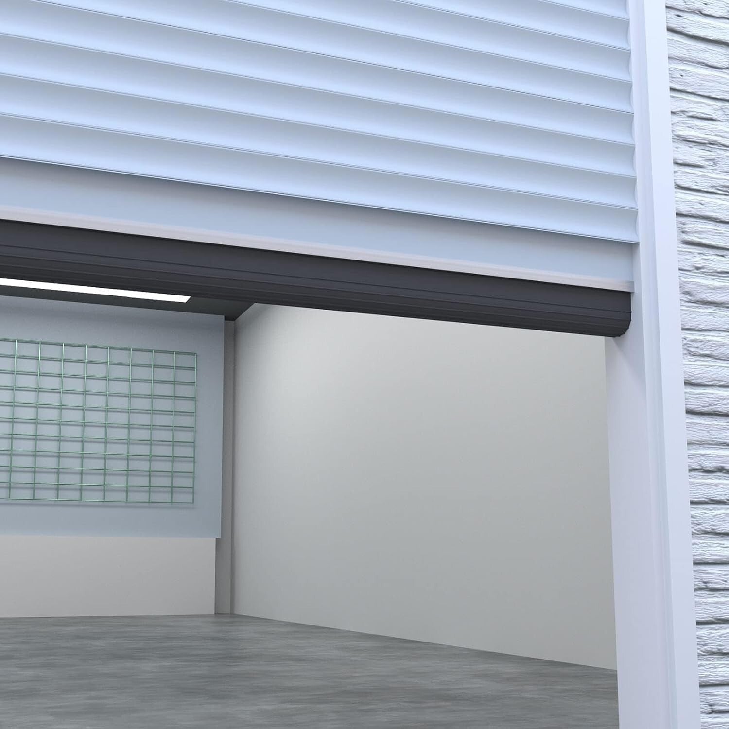 Universal 10ft Garage Door Weather Stripping Kit with EPDM Rubber & Brush Seal