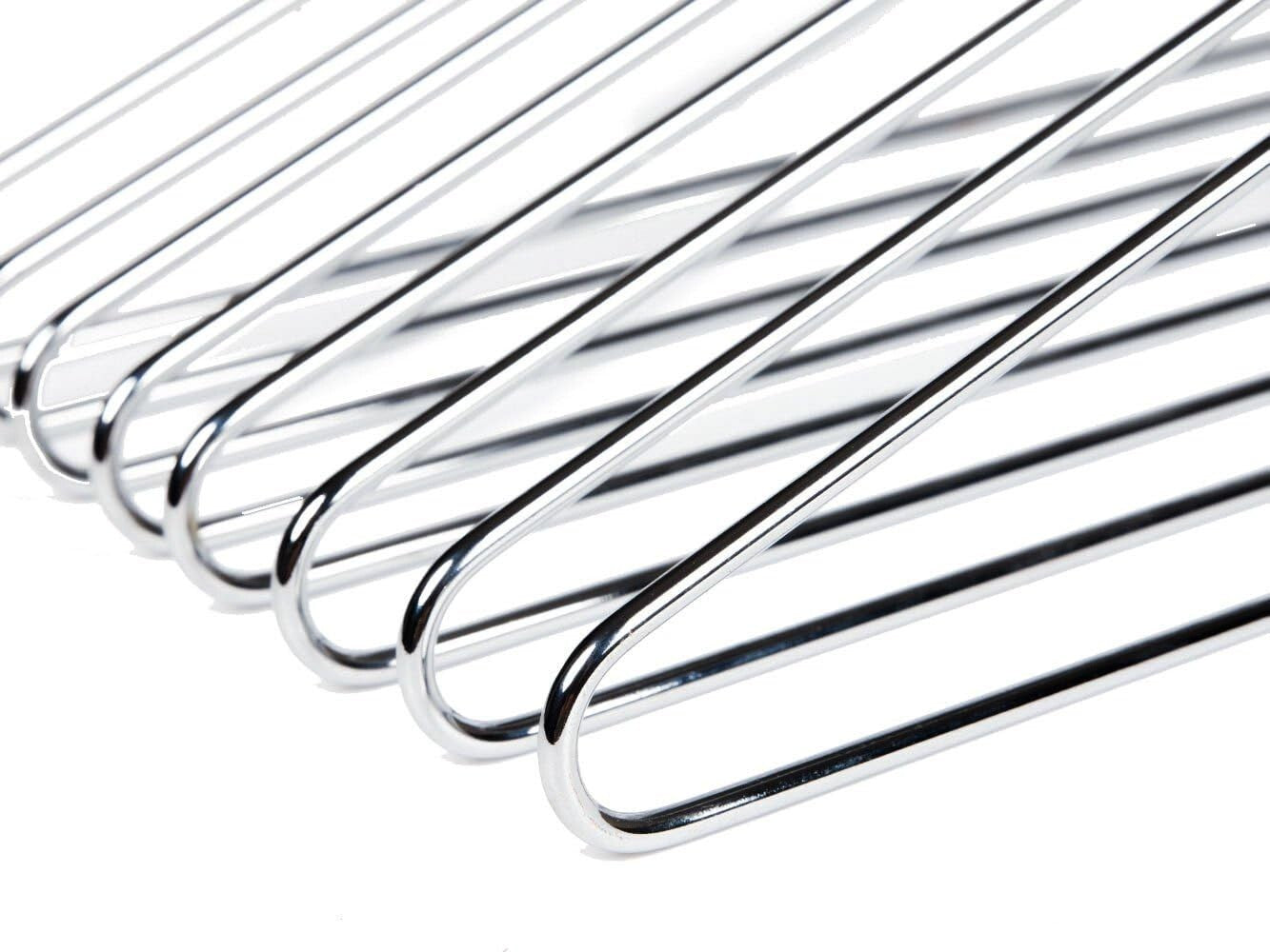 60 Heavy Duty Metal Hangers with Polished Chrome Finish for Ultimate Durability