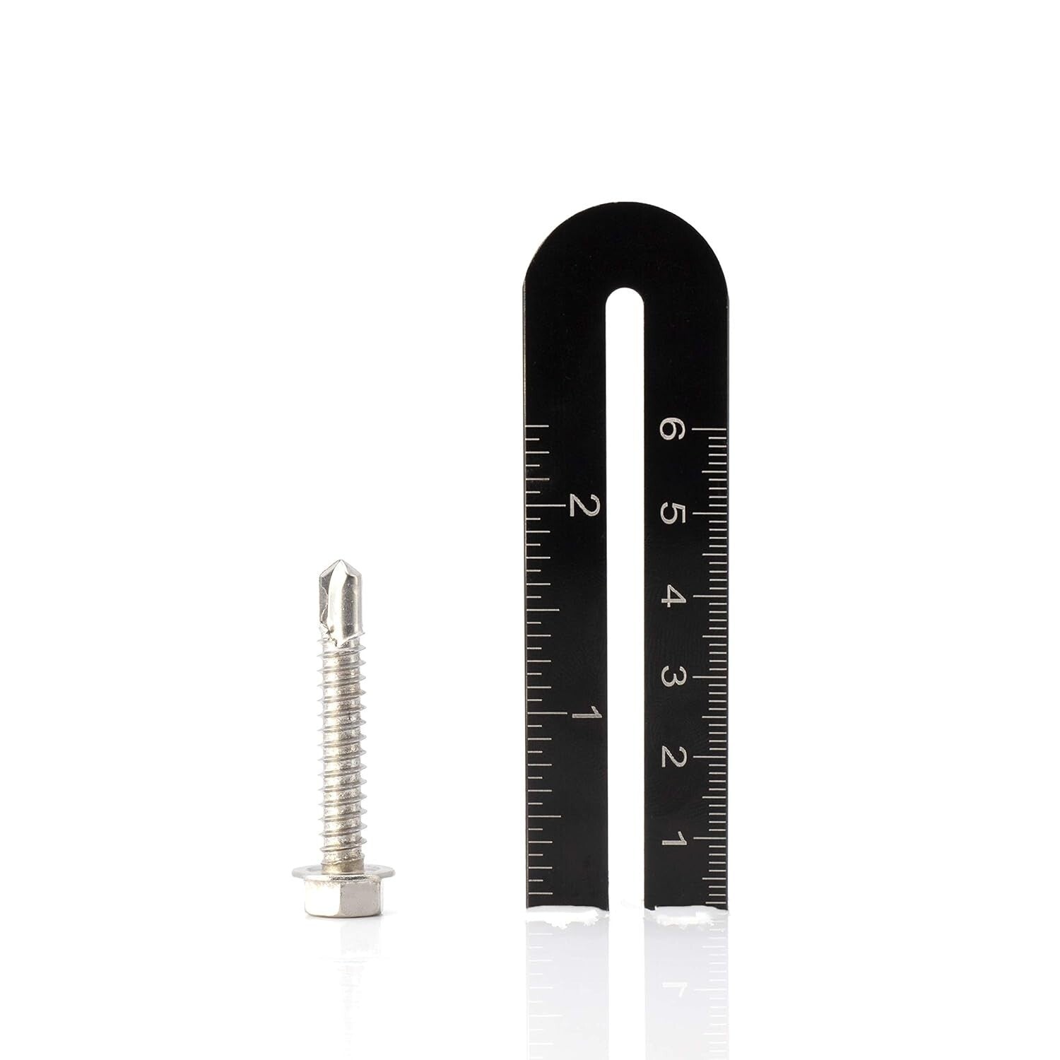 Hex Washer Head Self-Drilling Screws - 1.5" Length, 100ct for Professionals