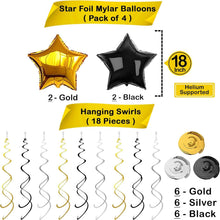 Load image into Gallery viewer, Reusable 2022 Gold Graduation Balloons &amp; Confetti Set - Picture-Perfect Decor