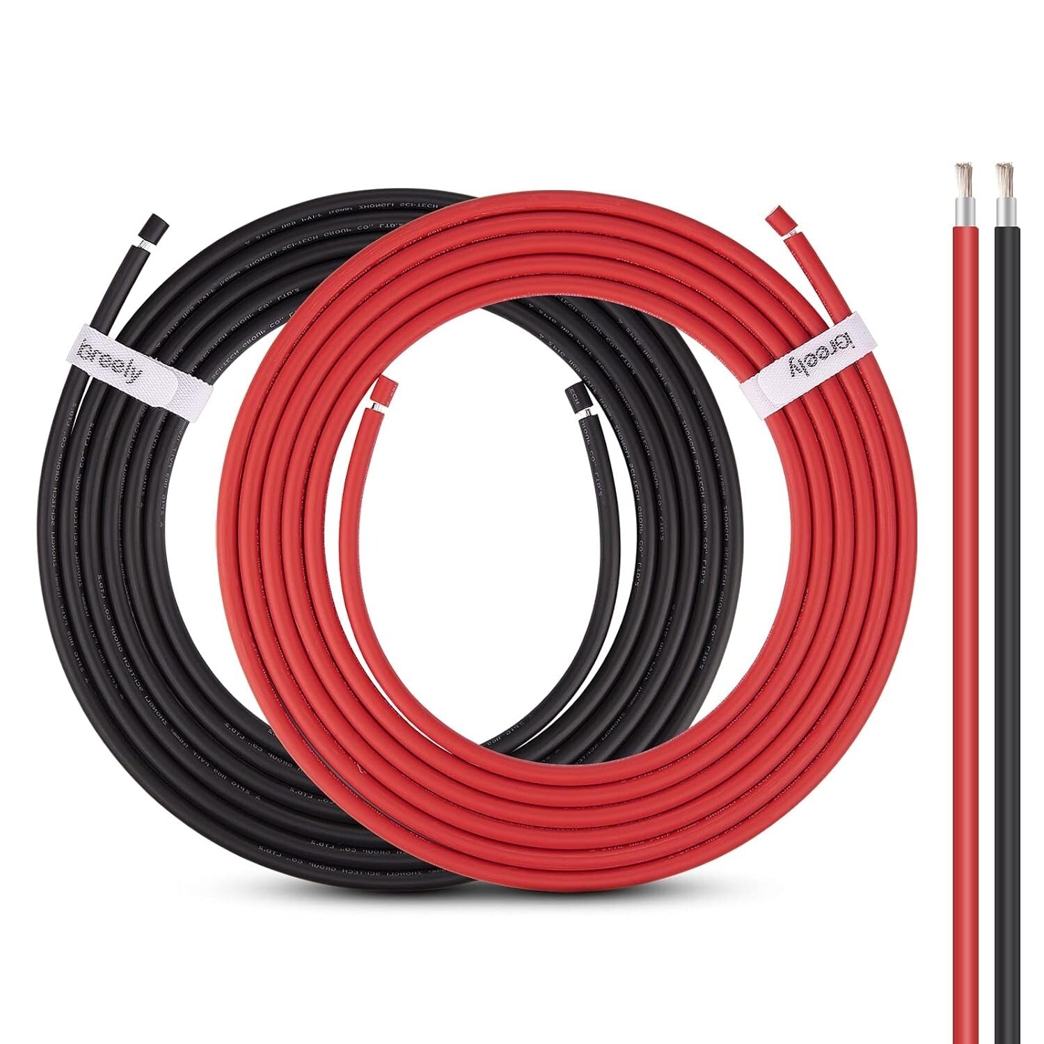 Heavy-Duty 10 Gauge Solar Wire - 30Ft Black and Red for Marine & RV Applications