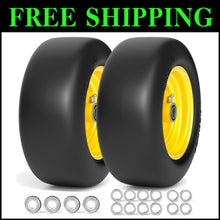 Load image into Gallery viewer, 11x4-5 Solid Mower Tires with Superior Traction - Perfect for Zero-Turn Models