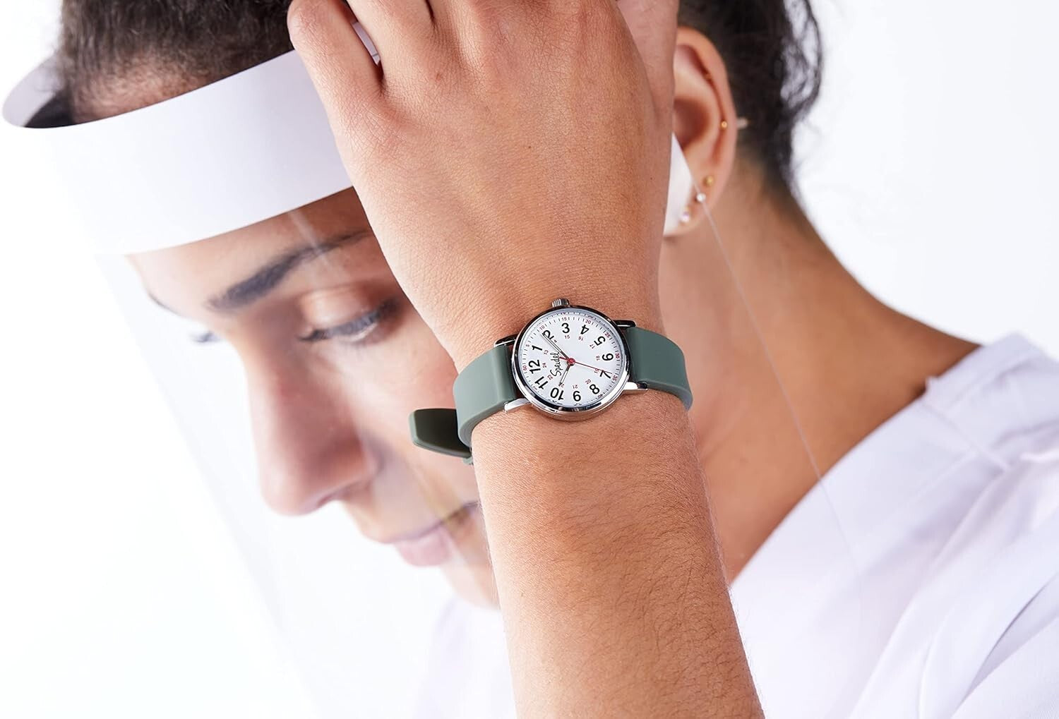 Durable Silicone Band Watch for EMTs & Students - Customizable with Scrub Colors