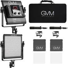 Load image into Gallery viewer, GVM 2 Pack Bi-Color LED Video Lighting Kit - APP Control &amp; 10%-100% Brightness