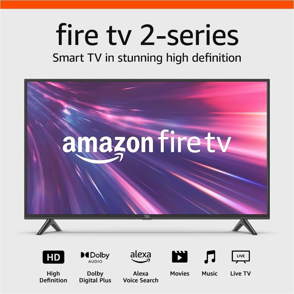 40" Full HD Smart TV with Dolby Audio & Alexa Control - Watch Anytime, Anywhere