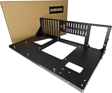 Load image into Gallery viewer, Black Metal Open Chassis PC Case with 7 Expansion Slots and USB Connectivity