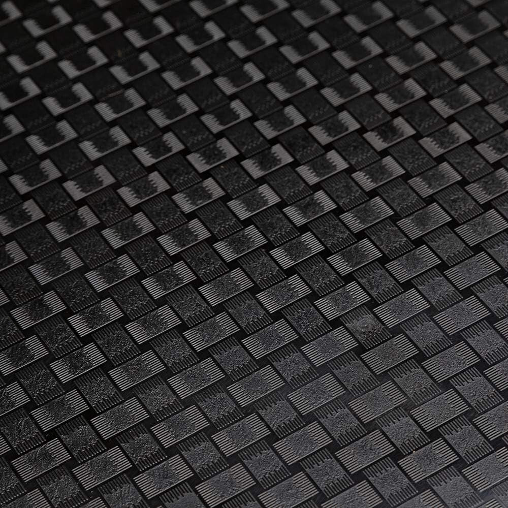 Casual Black Fast Food Serving Trays, 12-Pack 16.95"x11.82" Rectangular