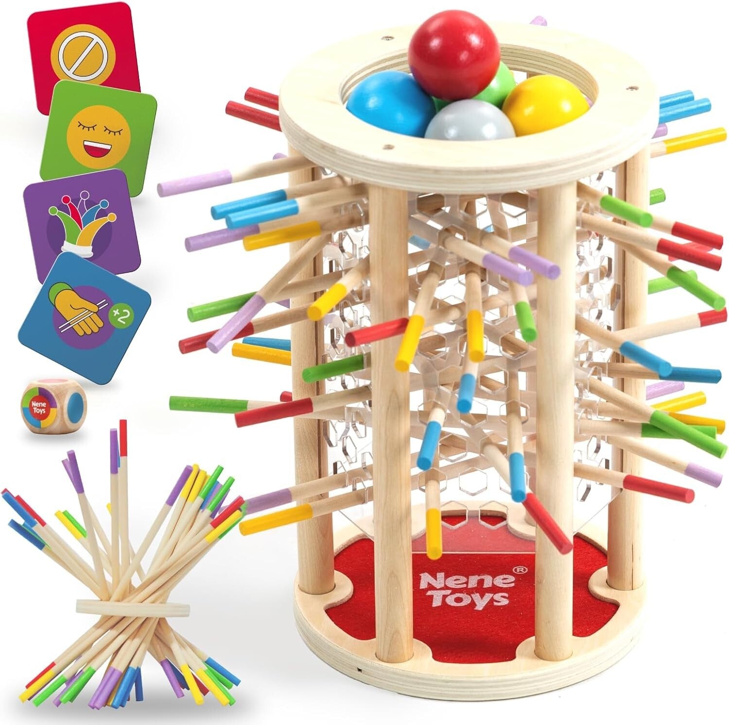 Hexagonal Jumbo Montessori Game - Enhance Fine Motor Skills & Creativity