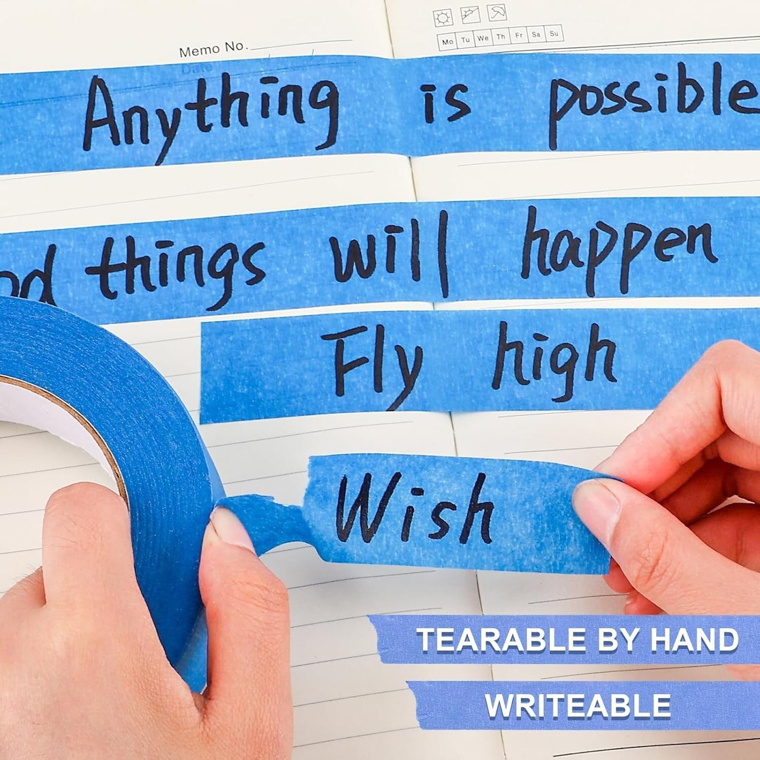 30 Rolls of Blue Painters Tape 1" Wide - Residue-Free Precision for All Surfaces